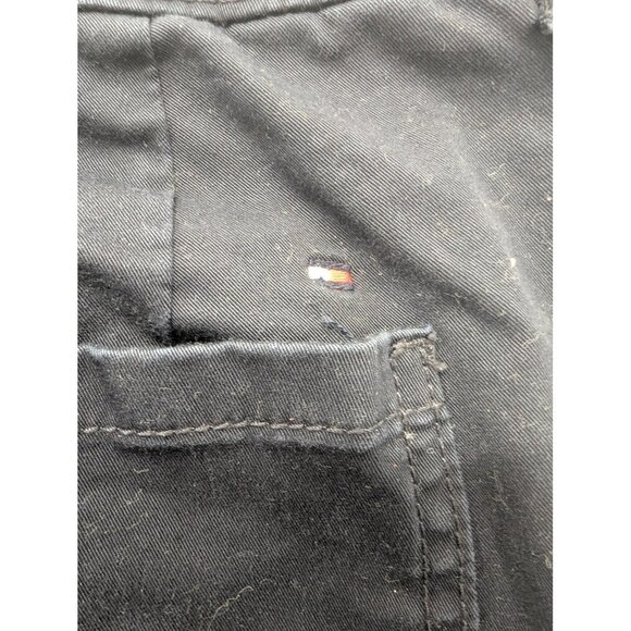 Tommy Hilfiger Pants Womens 8 Black Chino Straight Leg Ankle Stretch Casual - Picture 12 of 15